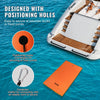 VEVOR Lily Pad Floating Mat, Large 12x6 FT Floating Water Pad, 3-Layer Floating Dock for Adults Kids, 1.3'' Thick Tear-Resistant XPE Foam Raft, Floating Island for Lake, Pool, Ocean, Beach, and Boating