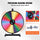 VEVOR 18 inch Spinning Prize Wheel, 14 Slots Tabletop Spinner, Heavy Duty Roulette Wheel with a Dry Erase and 2 Markers, Win Fortune Spin Games in Party Pub Trade Show Carnival