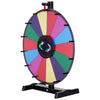 VEVOR 18 inch Spinning Prize Wheel, 14 Slots Tabletop Spinner, Heavy Duty Roulette Wheel with a Dry Erase and 2 Markers, Win Fortune Spin Games in Party Pub Trade Show Carnival