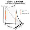 VEVOR Lacrosse Goal, 6' x 6' Lacrosse Net, Portable Lacrosse Goal with Carry Bag, Fiberglass Rod Backyard Lacrosse Training Equipment, Easy Setup Collegiate Goal, Perfect for Youth Adult Training