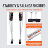 VEVOR Drywall Stilts, 36''-50'' Adjustable Aluminum Tool Stilts with Protective Knee Pads, Durable and Non-slip Work Stilts for Sheetrock Painting, Walking, Taping, Silver