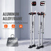 VEVOR Drywall Stilts, 36''-50'' Adjustable Aluminum Tool Stilts with Protective Knee Pads, Durable and Non-slip Work Stilts for Sheetrock Painting, Walking, Taping, Silver
