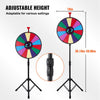 VEVOR 18 inch Spinning Prize Wheel, 14 Slots Spinning Wheel with Height Adjustable Stand, Roulette Wheel with a Dry Erase, and a Storage Bag, Win Fortune Spin Games in Party Pub Trade Show Carnival