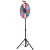 VEVOR 18 inch Spinning Prize Wheel, 14 Slots Spinning Wheel with Height Adjustable Stand, Roulette Wheel with a Dry Erase, and a Storage Bag, Win Fortune Spin Games in Party Pub Trade Show Carnival