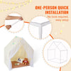 VEVOR Kids Play Tent, Kids Tent for Kids 1-5 Years Old, Toddler Tent with Mat and Tent Lamp, Tent for Kids with Windows for Indoor and Outdoor, Yurt Tent for Boys and Girls, Beige