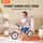 VEVOR Toddler Balance Bike, 12'' Carbon Steel Kids Bike with Adjustable Seat & Handlebar, EVA Foam Tires, No Pedal Kids Balance Bicycle Gift for 1-5 Years Boys Girls, 55LBS Support