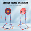VEVOR Bow and Arrow Set for Kids, 2 Pack LED Light Up Archery Set with 20 Suction Cup Arrows, Standing Target, 2 Quivers, 3 Target Cans, Outdoor Toy Birthday Gift for Boys & Girls 6 7 8 9 10+ Year Old