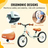 VEVOR Toddler Balance Bike, 12'' Lightweight Aluminum Alloy Kids Bike with Adjustable Seat & Handlebar, EVA Foam Tires, No Pedal Kids Balance Bicycle Gift for 1-5 Years Boys Girls, 55LBS Support