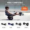 VEVOR Hoverboard Seat Attachment, for 6.5'' 8'' 8.5'' 10'' Hoverboards, with LED Lights, Grips Control, Adjustable Frame Length and 220 LBS Load Capacity, Hover Board Go Karts Accessory, for Kids Adults