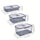 Fang'an TB - 3 small, medium, and large bread preservation boxes, kitchen counter sealed multifunctional preservation boxes, and bread storage containers with lids for recording time