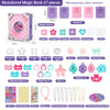 Luwuyang - 71 PCS DIY Jewel Rings Stickers Magical Kits for Little Girls, Handmade DIY Crafting Rings Bracelet Pendent Keychain, DIY Crafts for Kids, Birthday Gifts Toys for Age 3 4 5 6+ Year Old