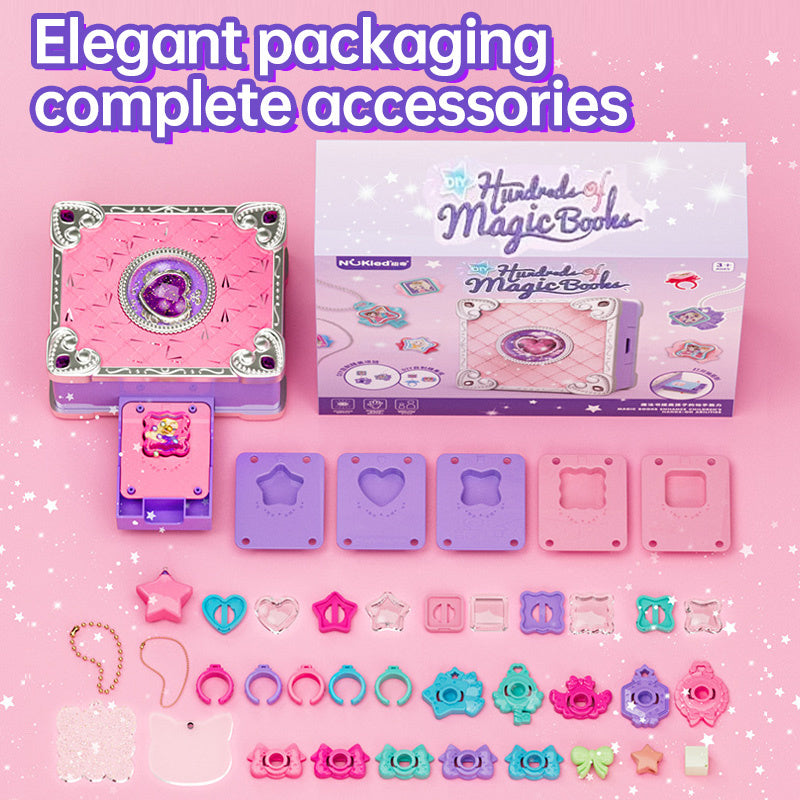 Luwuyang - 71 PCS DIY Jewel Rings Stickers Magical Kits for Little Girls, Handmade DIY Crafting Rings Bracelet Pendent Keychain, DIY Crafts for Kids, Birthday Gifts Toys for Age 3 4 5 6+ Year Old