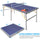 inQ Boutique - 6ft Mid-Size Table Tennis Table Foldable & Portable Ping Pong Table Set for Indoor & Outdoor Games with Net, 2 Table Tennis Paddles and 3 Balls