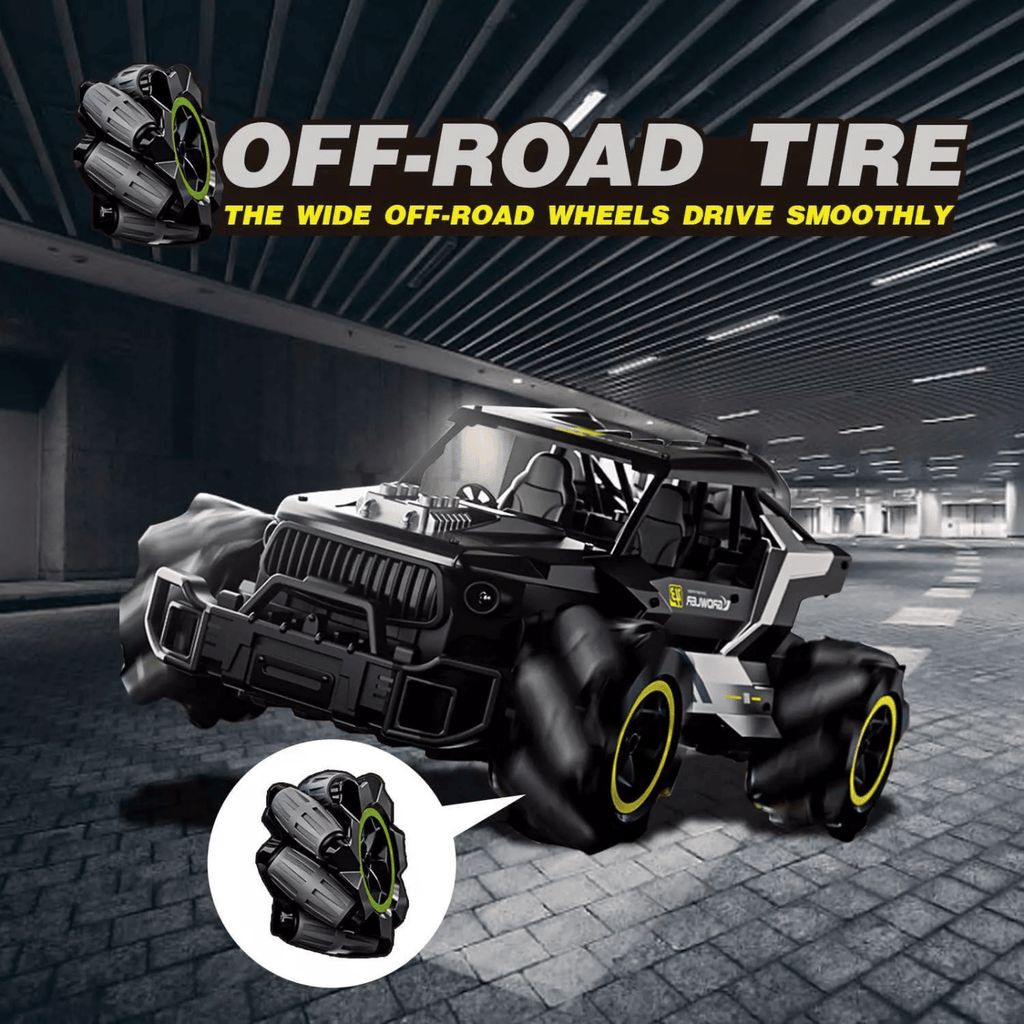 4DRC Y3 RC Cars Remote Control Car, Off Road Monster Truck,Metal Shell 4WD Dual Motors LED Headlight Rock Crawler,2.4Ghz All Terrain Hobby Truck,Boy Adult Gifts With 2 Batteries For 90 Min Play