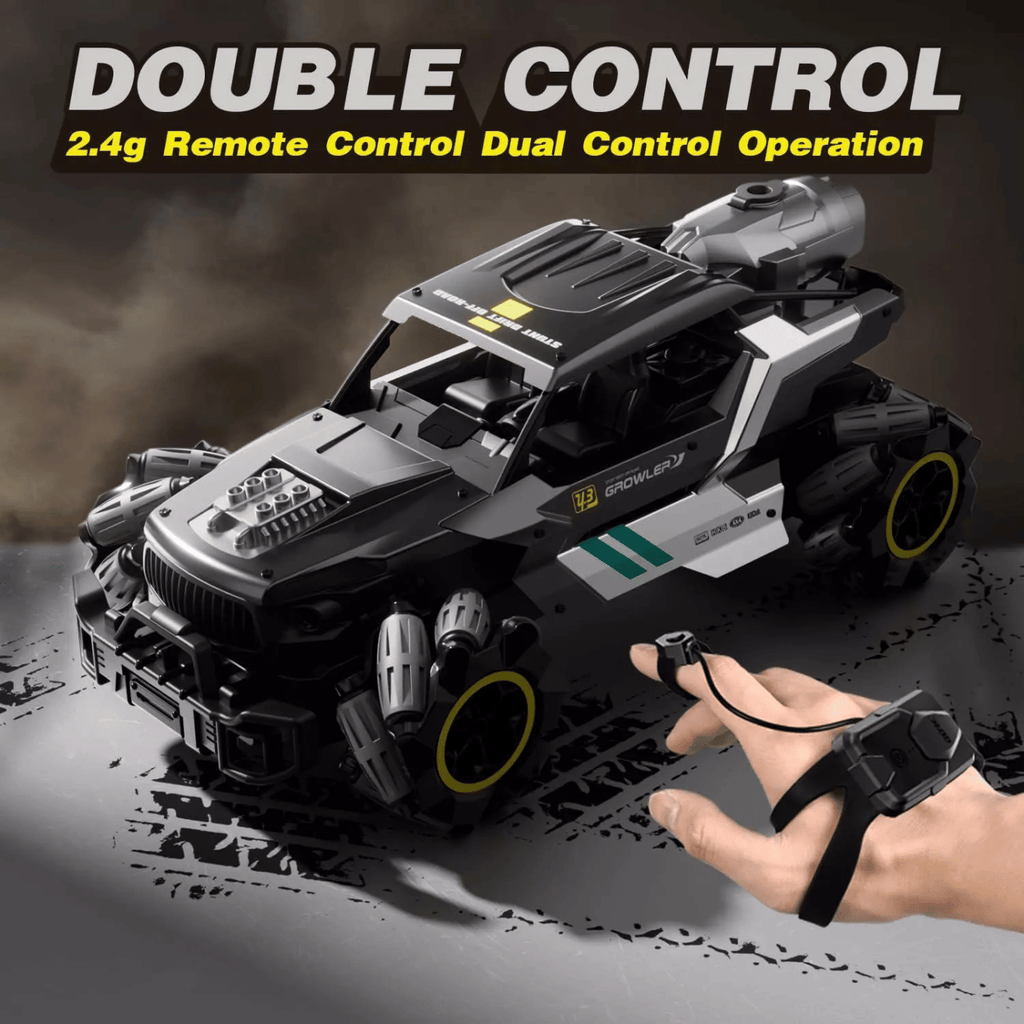 4DRC Y3 RC Cars Remote Control Car, Off Road Monster Truck,Metal Shell 4WD Dual Motors LED Headlight Rock Crawler,2.4Ghz All Terrain Hobby Truck,Boy Adult Gifts With 2 Batteries For 90 Min Play