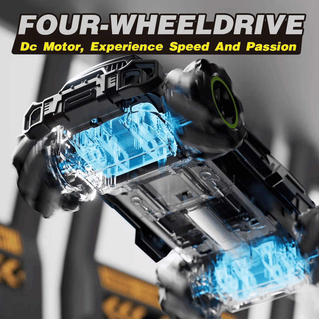 4DRC Y3 RC Cars Remote Control Car, Off Road Monster Truck,Metal Shell 4WD Dual Motors LED Headlight Rock Crawler,2.4Ghz All Terrain Hobby Truck,Boy Adult Gifts With 2 Batteries For 90 Min Play