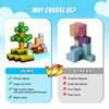 inQ Boutique - 100Pcs/Set Magnetic Building Blocks Children Kids Educational Toy Gift