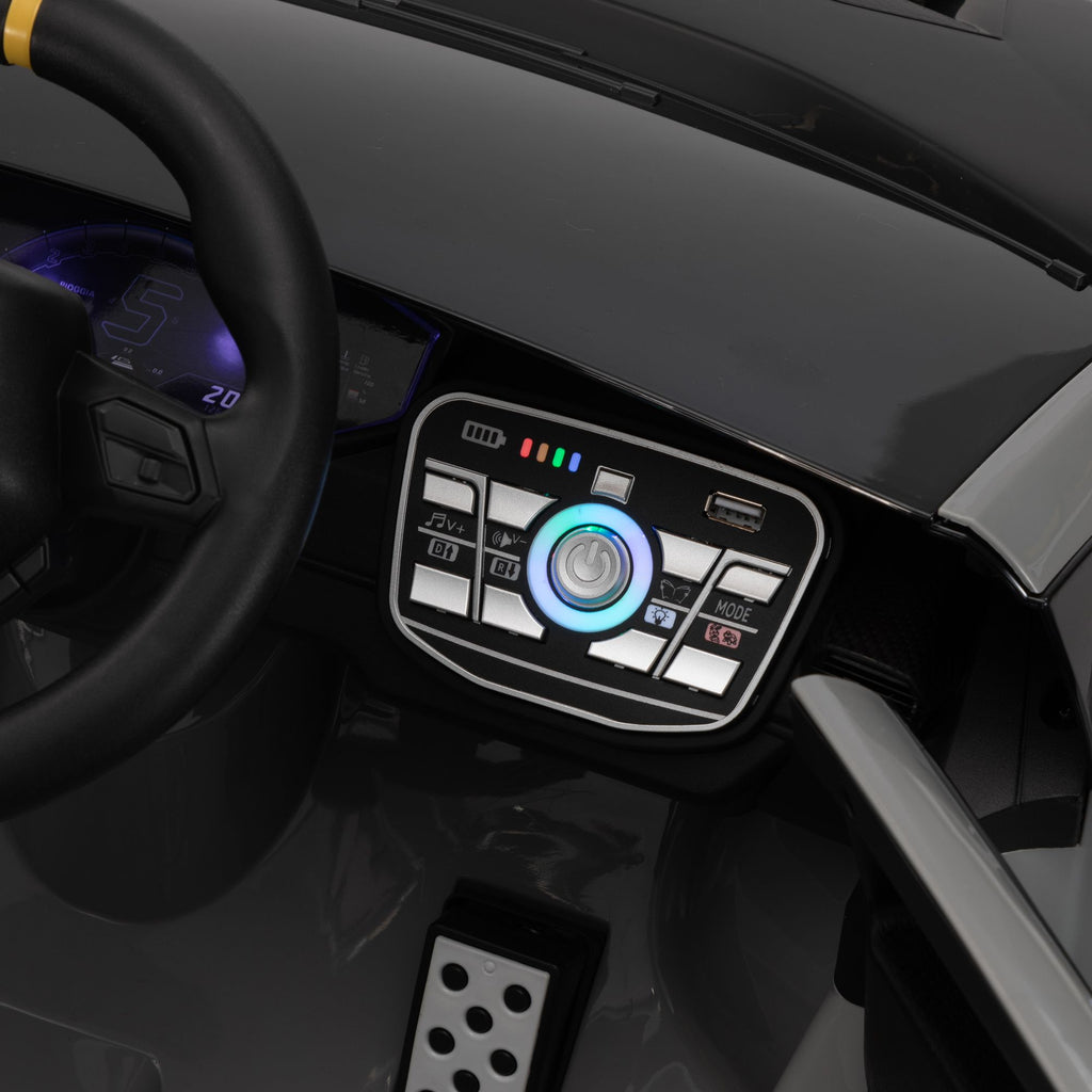 FX070 - 24V Battery Powered Ride On Car for Kids, Licensed Lamborghini, Remote Control Toy Vehicle with Music Player, LED Light, 2 Driving Modes