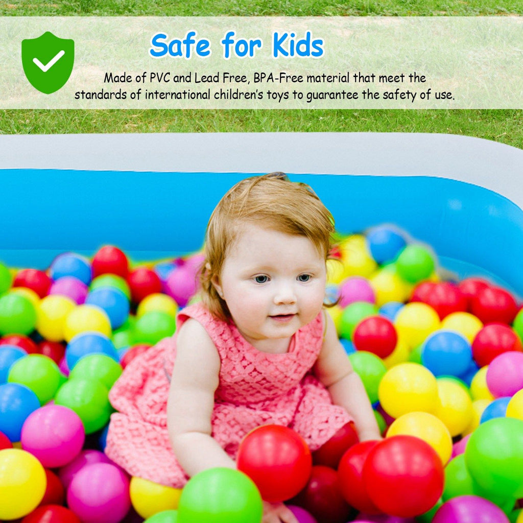 Eggracks by Global Phoenix - 103x69x24in Inflatable Swimming Pools Family Swim Play Center Pool Blow up Kiddie Pool