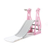 FX070 - Kids Slide Indoor Outdoor Climber Playground with Basketball Hoop