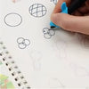 BOMING - Reusable Magic Copybook Drawing Toys Pen Control Training Writing for Children 3D Magic Notebook Writing Lettering Calligraphy Notebooks