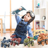 SHENGLONG - 5 Pack Dinosaur Take Part Toys for Boys Age 3+, Dinosaur Toys for Toddler