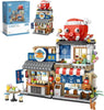 SHENGLONG - 4 PACK Brick Building Set for Kids, 2969 PCS Building Blocks Kit Japanese Street Building Toy Set Gift for 6-15 Years Old Kid and Adult
