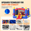 VEVOR Inflatable Bounce House, Outdoor High Quality Playhouse Trampoline, Jumping Bouncer with Blower, Slide, and Storage Bag, Family Backyard Bouncy Castle, for Kid Ages 3â€“8 Years, 160x94x96 inch