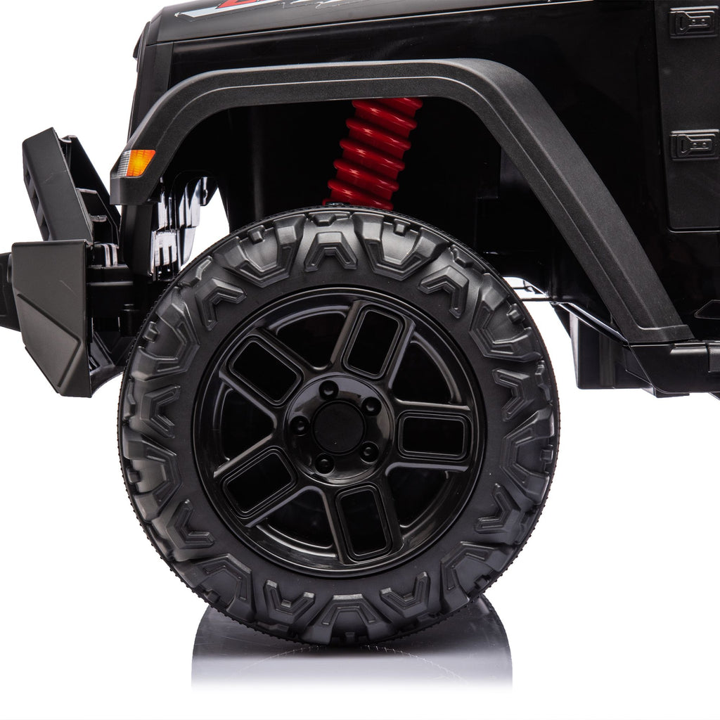Yeah Depot - 24V Ride On Large PickUp Truck car for Kids,ride On 4WD Toys with Remote Control,Parents Can Assist in Driving,Bluetooth music version,Pickup truck design with spacious storage in the rear.