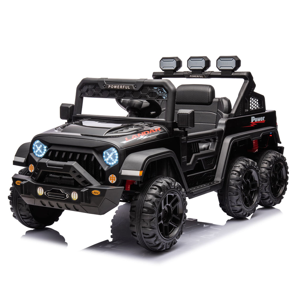 Yeah Depot - 24V Ride On Large PickUp Truck car for Kids,ride On 4WD Toys with Remote Control,Parents Can Assist in Driving,Bluetooth music version,Pickup truck design with spacious storage in the rear.