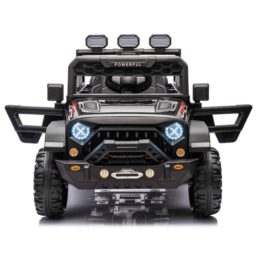 Yeah Depot - 24V Ride On Large PickUp Truck car for Kids,ride On 4WD Toys with Remote Control,Parents Can Assist in Driving,Bluetooth music version,Pickup truck design with spacious storage in the rear.