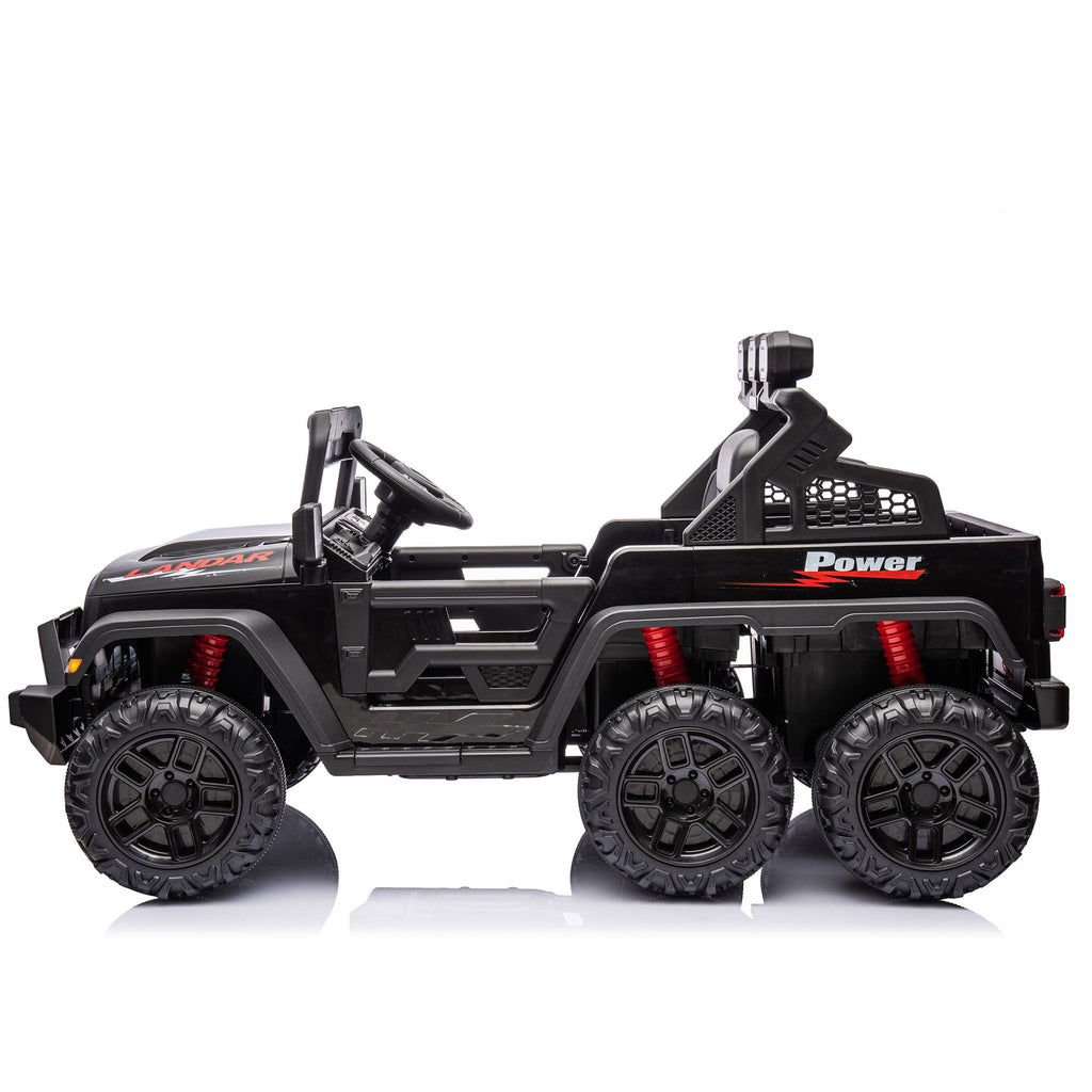 Yeah Depot - 24V Ride On Large PickUp Truck car for Kids,ride On 4WD Toys with Remote Control,Parents Can Assist in Driving,Bluetooth music version,Pickup truck design with spacious storage in the rear.