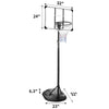 Yeah Depot - Portable Basketball Hoop System Stand Height Adjustable 7.5ft - 9.2ft with 32 Inch Backboard and Wheels for Youth Adults Indoor Outdoor Basketball Goal