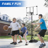 Yeah Depot - Portable Basketball Hoop System Stand Height Adjustable 7.5ft - 9.2ft with 32 Inch Backboard and Wheels for Youth Adults Indoor Outdoor Basketball Goal