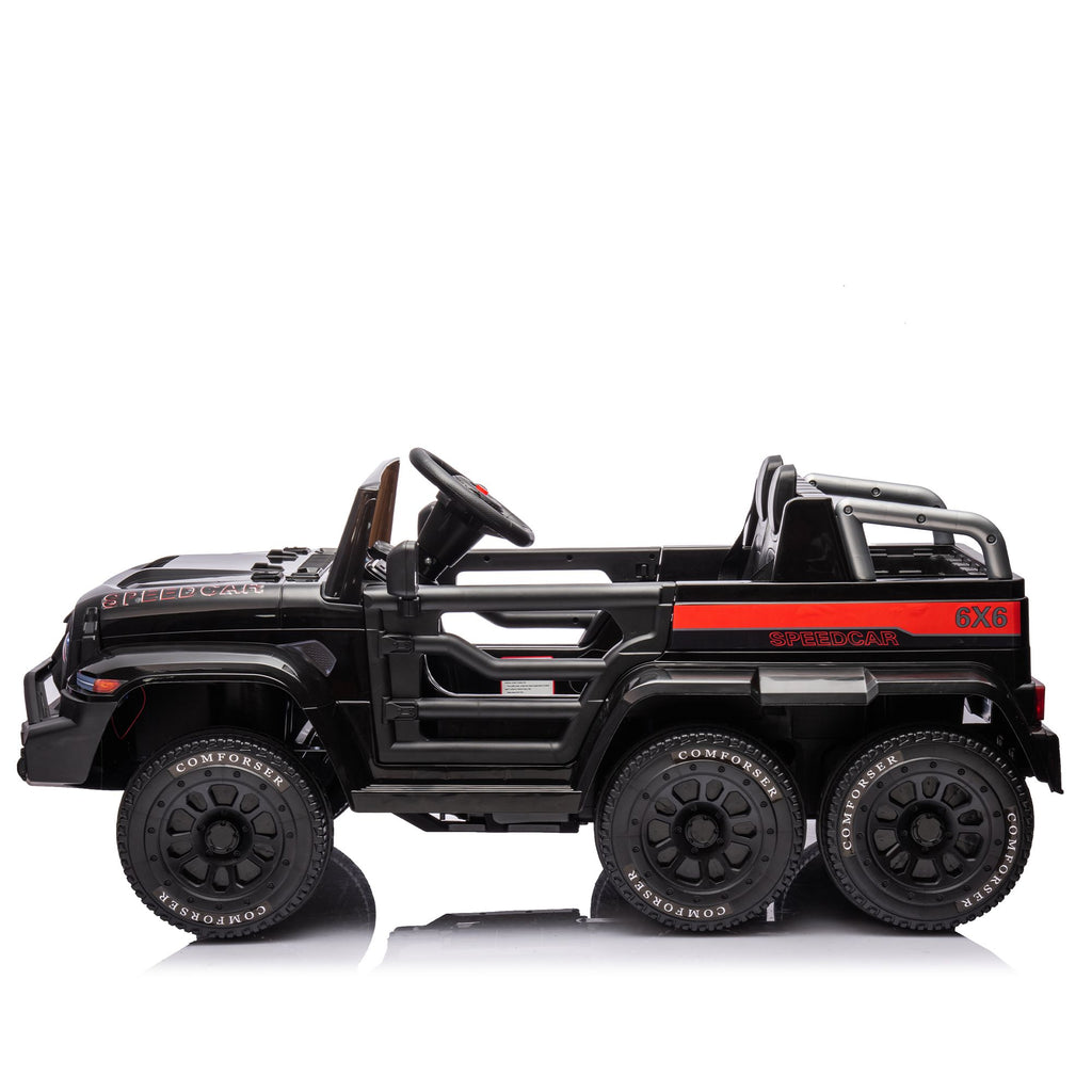 Yeah Depot - 24V Ride On Car for Kids Battery Powered Ride On 4WD Toys with Remote Control,Parents Can Assist in Driving,Music and Lights,Five-Point Safety Belt,Rocking chair mode for back-and-forth swinging