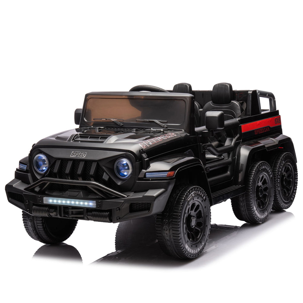 Yeah Depot - 24V Ride On Car for Kids Battery Powered Ride On 4WD Toys with Remote Control,Parents Can Assist in Driving,Music and Lights,Five-Point Safety Belt,Rocking chair mode for back-and-forth swinging