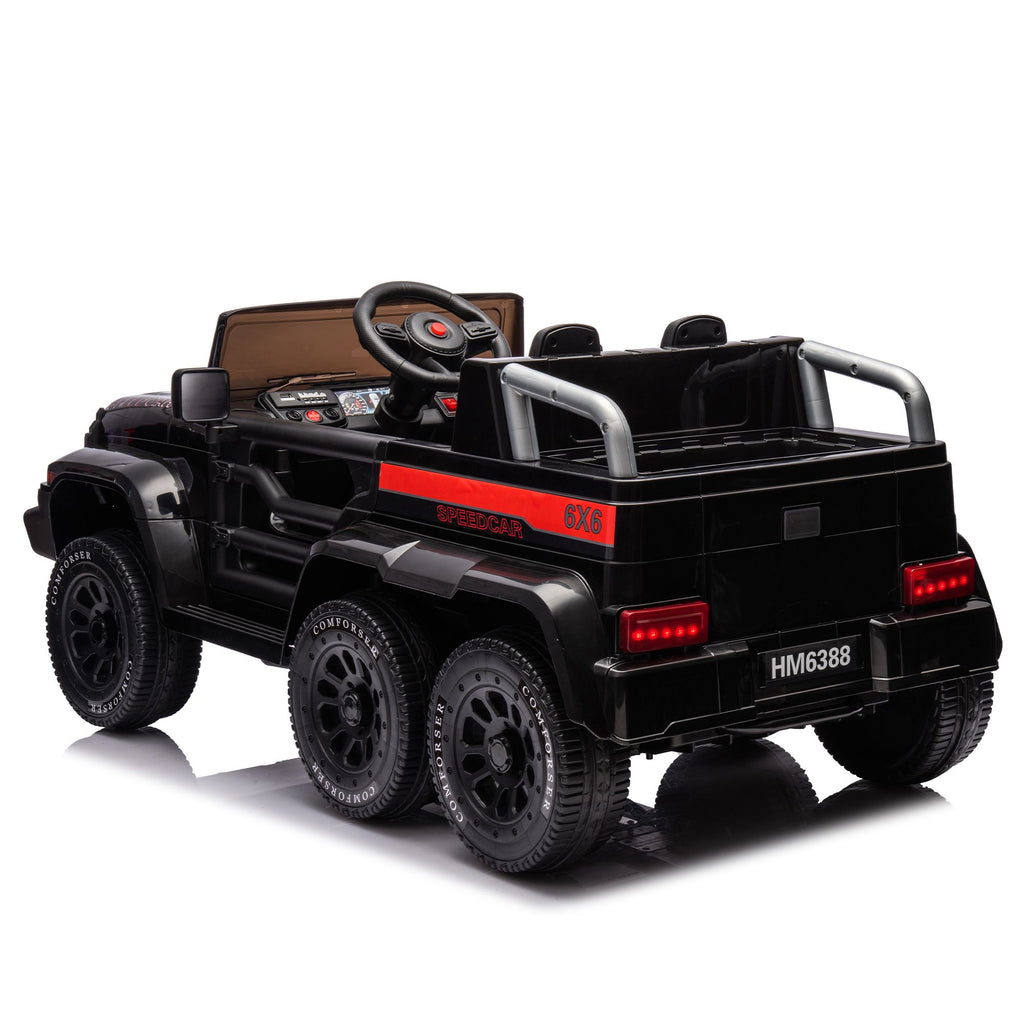 Yeah Depot - 24V Ride On Car for Kids Battery Powered Ride On 4WD Toys with Remote Control,Parents Can Assist in Driving,Music and Lights,Five-Point Safety Belt,Rocking chair mode for back-and-forth swinging