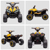 Yeah Depot - 12V Kids ATV Quad Car with Forward & Backward Function, Four Wheeler for Kids with Wear-Resistant Wheels, Music, Electric Ride-on ATV for Toddlers Ages 3+ Years Old, Yellow