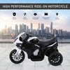 Yeah Depot - 6V Kids Motorcycle Licensed BMW, Toddler Motorcycle with Headlight, Music, 3 Wheeled Electric Motorcycle for Kids, Gift for Boys & Girls, Black