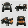 Yeah Depot - Kids Ride-on Car, Off-Road Truck with MP3 Connection, Working Horn, Steering Wheel, and Remote Control, 12V Motor, Black