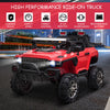 Yeah Depot - 12V Police Car Ride-on Truck with Remote Control & Siren, 2-Seater Battery-Operated Electric Car for Kids with Music, Electric Ride-on Toy with Horn, Red