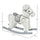 Yeah Depot - Kids Plush Ride-On Rocking Horse with Bear Toy, Children Chair with Soft Plush Toy & Fun Realistic Sounds, White