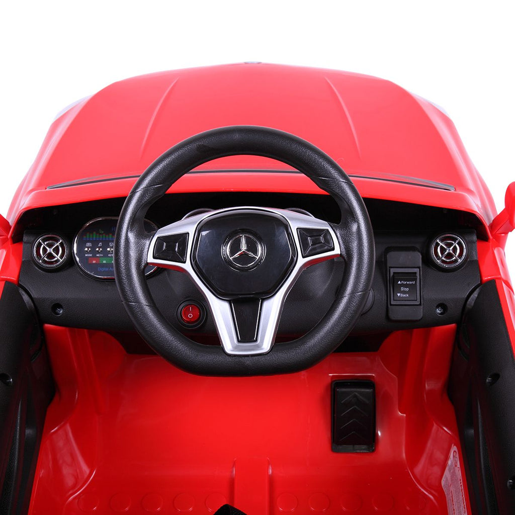 Yeah Depot - 6V Licensed Mercedes Benz AMG Electric Vehicle, Kid Ride on Car with Parental Remote Control ,MP3 Player Headlights Opening Doors for Children 3-8, Red