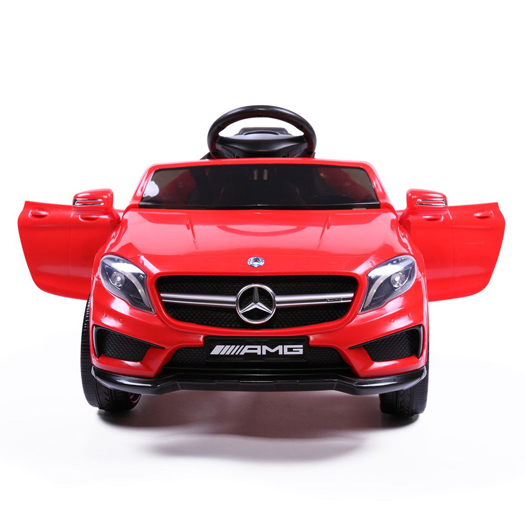 Yeah Depot - 6V Licensed Mercedes Benz AMG Electric Vehicle, Kid Ride on Car with Parental Remote Control ,MP3 Player Headlights Opening Doors for Children 3-8, Red