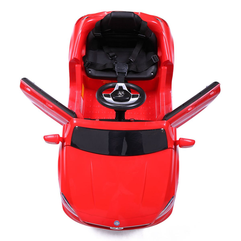 Yeah Depot - 6V Licensed Mercedes Benz AMG Electric Vehicle, Kid Ride on Car with Parental Remote Control ,MP3 Player Headlights Opening Doors for Children 3-8, Red