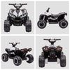 Yeah Depot - 12V Kids ATV Quad Car with Forward & Backward Function, Four Wheeler for Kids with Wear-Resistant Wheels, Music, Electric Ride-on ATV for Toddlers Ages 3+ Years Old, White