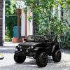 Yeah Depot - 12V Kids Ride On Truck with Parent Remote Control, Electric Battery Powered Toy Car with Spring Suspension, Adjustable Speed, LED Lights and Horn, Black