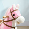 Yeah Depot - Rocking Horse with Sound, Ride on Horse with Saddle, Toddler Rocker, Gift for 3-8 Year Old, Pink