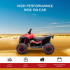 Yeah Depot - 12V Kids ATV Quad Car with Forward & Backward Function, Four Wheeler for Kids with Wear-Resistant Wheels, Music, Electric Ride-on ATV for Toddlers Ages 3+ Years Old, Red