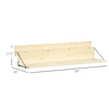 Yeah Depot - Hanging Balcony Table, Spruce Wood Foldable Railing Bar, Serving Table & Desk, Fits up to 3.9 Inches, Natural
